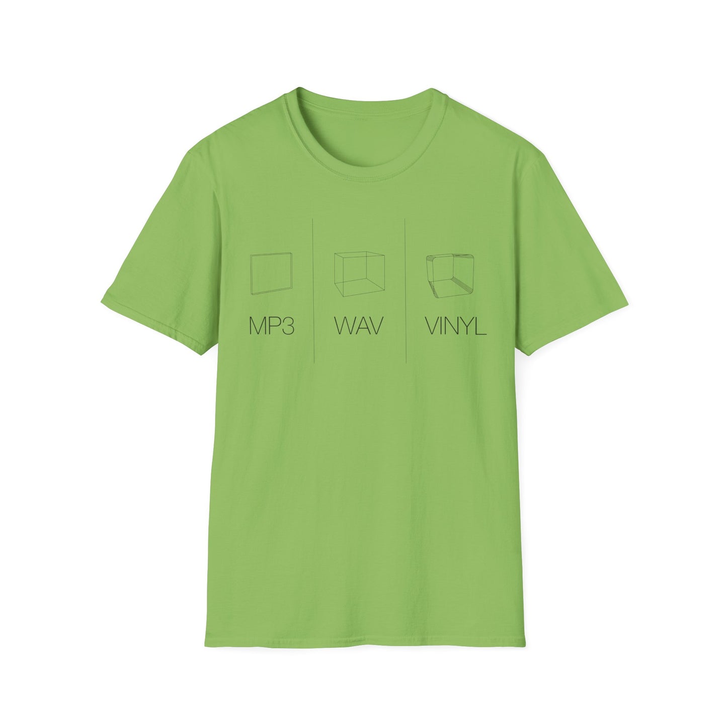 MP3 WAV VINYL T Shirt | (ref: UK)