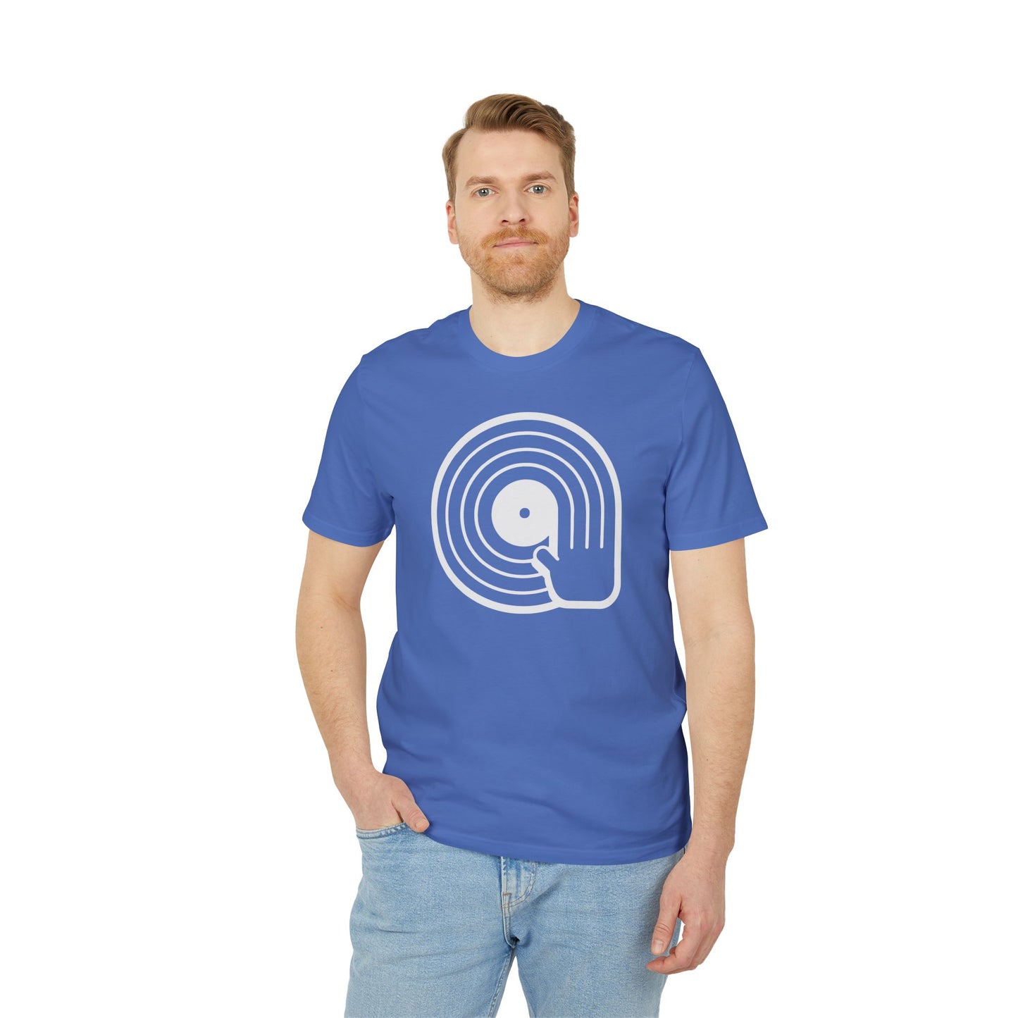 Vinyl Scratching T Shirt (Premium Organic) | (ref: UK)