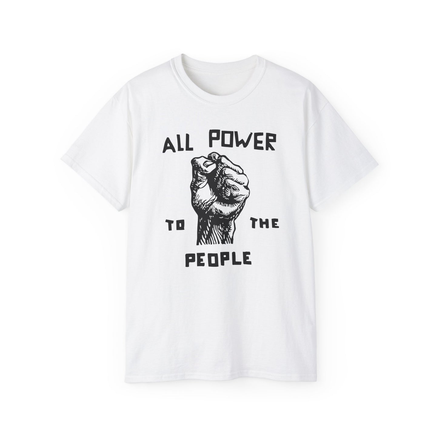 All Power To The People T Shirt Heavyweight | (ref: UK)