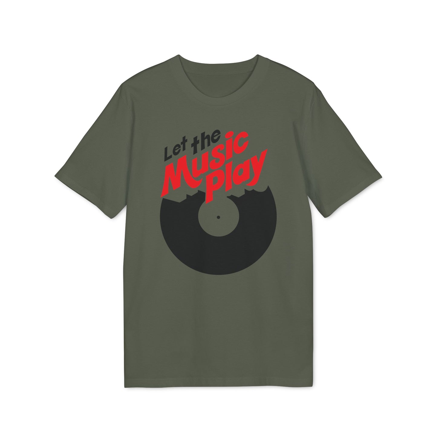 Let The Music Play T Shirt (Premium Organic) | (ref: UK)