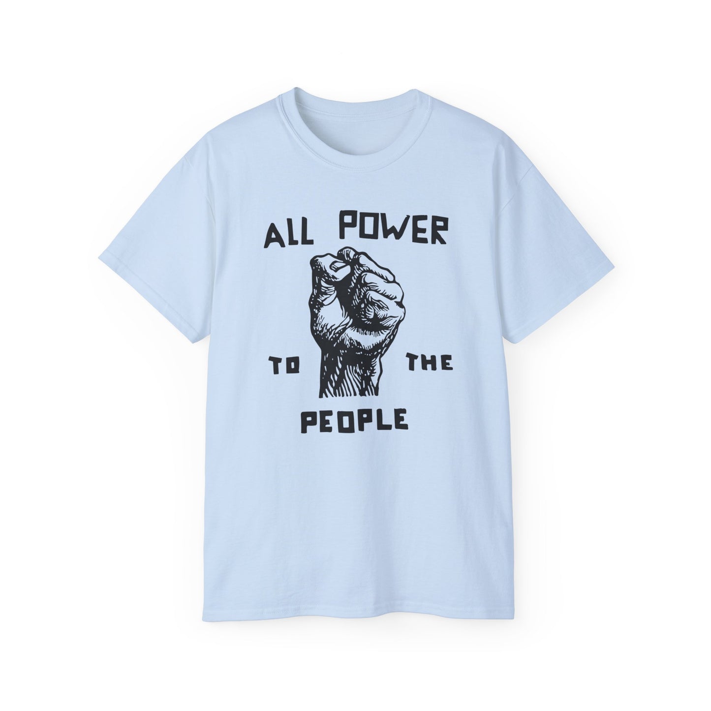 All Power To The People T Shirt Heavyweight | (ref: UK)