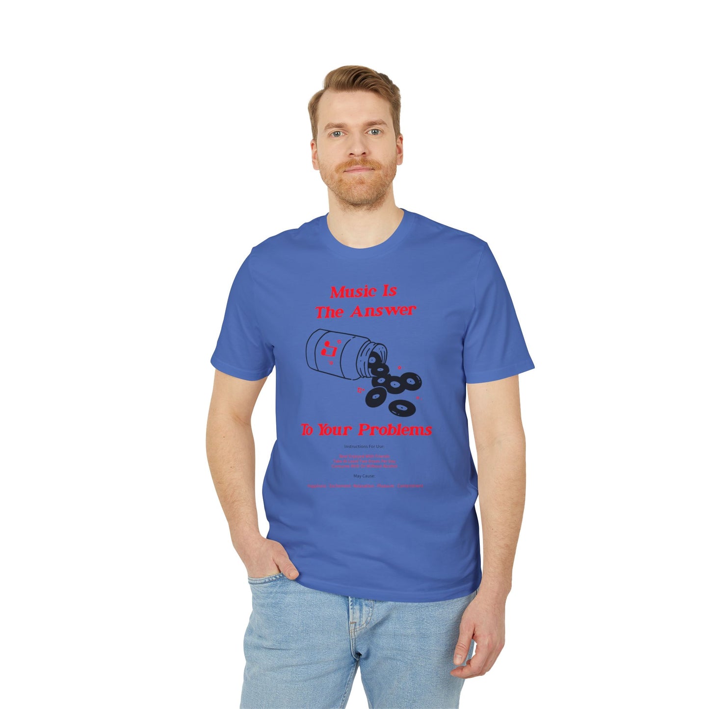 Music Is The Answer T Shirt (Premium Organic) | (ref: UK)