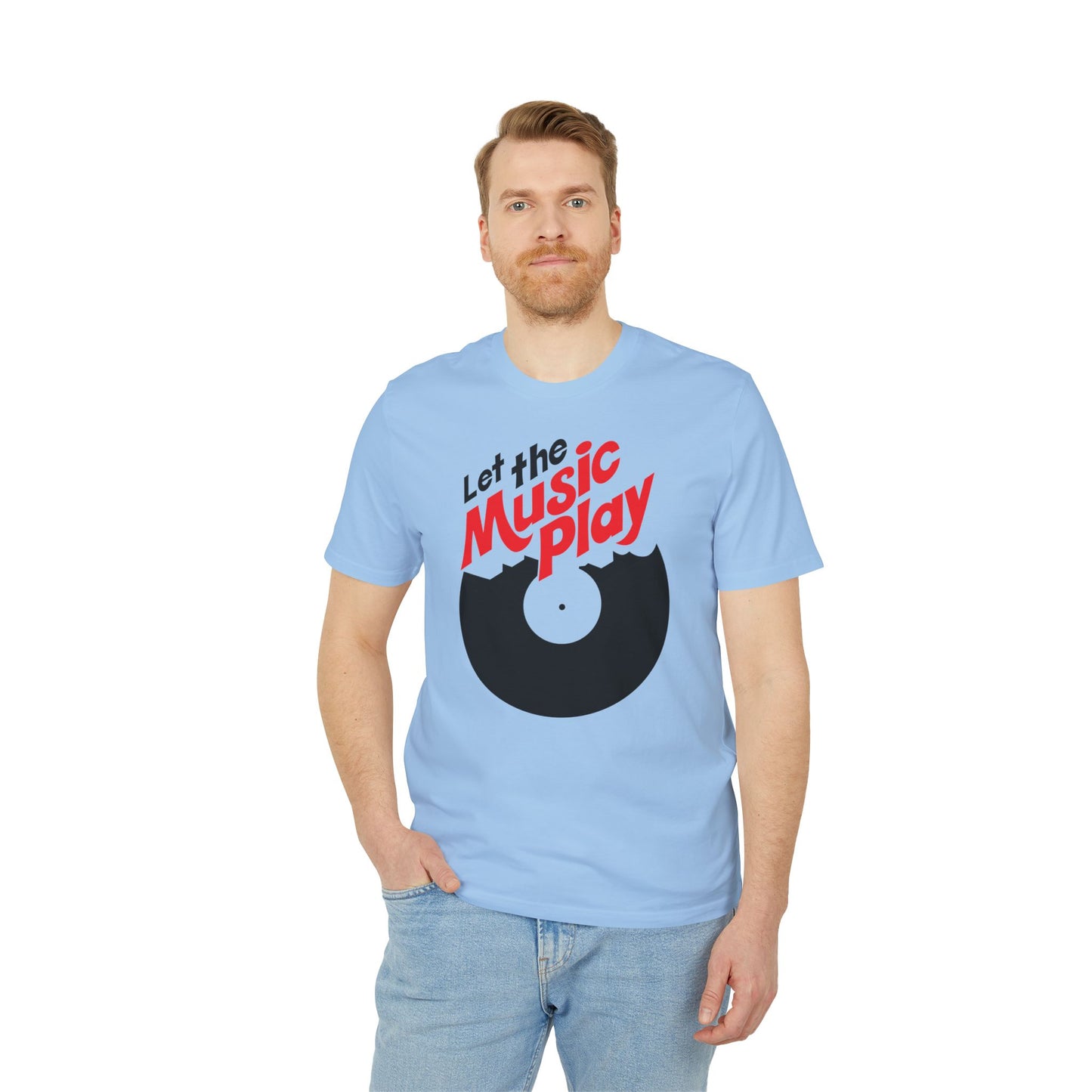 Let The Music Play T Shirt (Premium Organic) | (ref: UK)