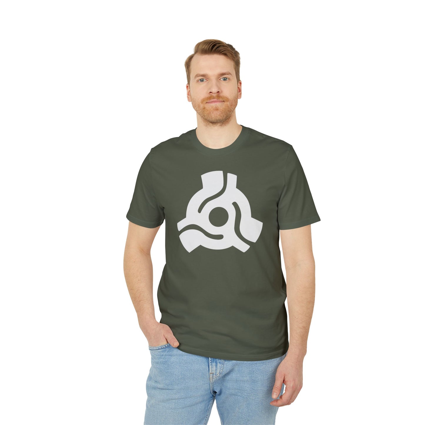 45 Record Adaptor T Shirt (Premium Organic) | (ref: UK)