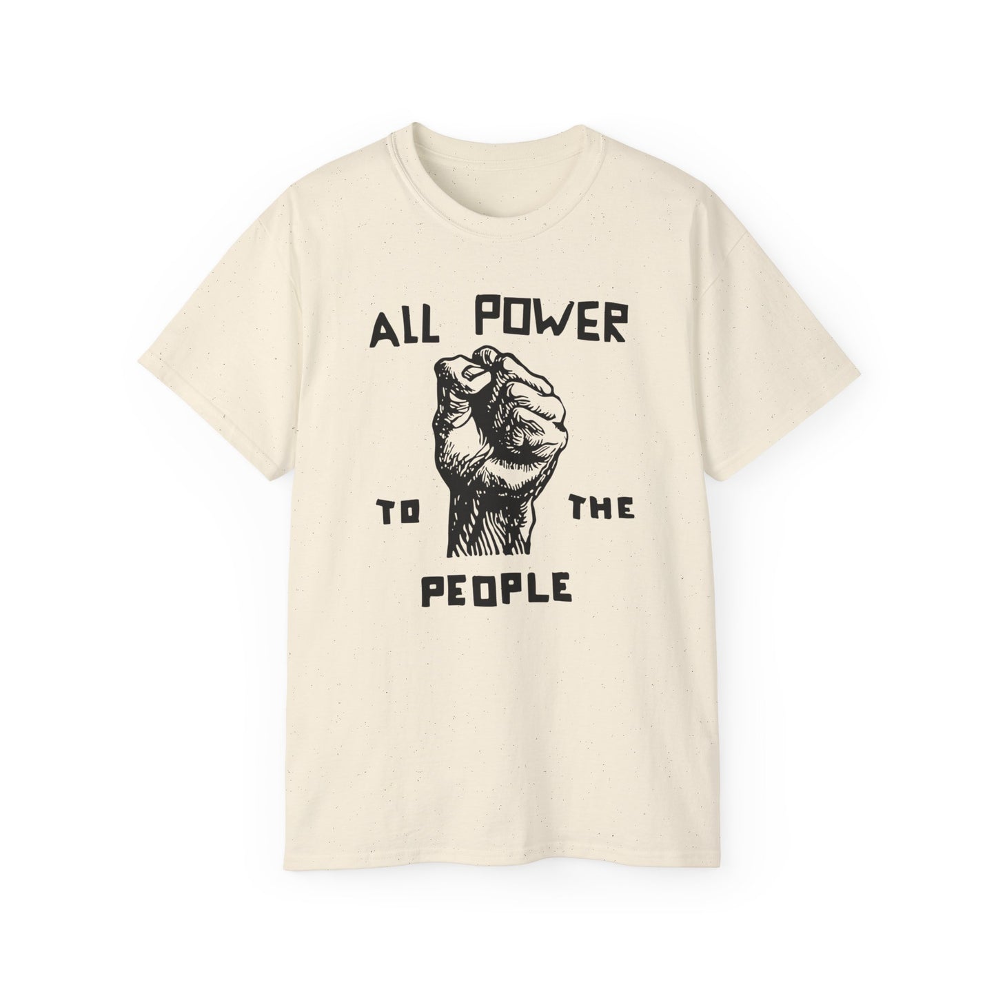 All Power To The People T Shirt Heavyweight | (ref: UK)