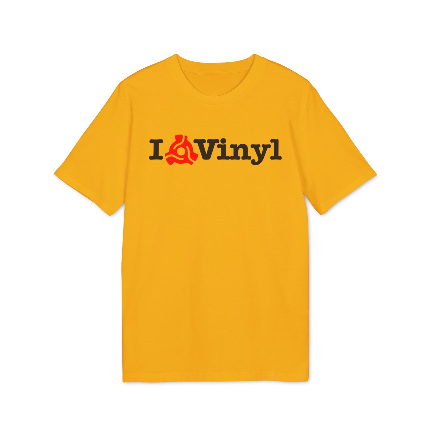 I Love Vinyl T Shirt (Premium Organic) | (ref: UK)