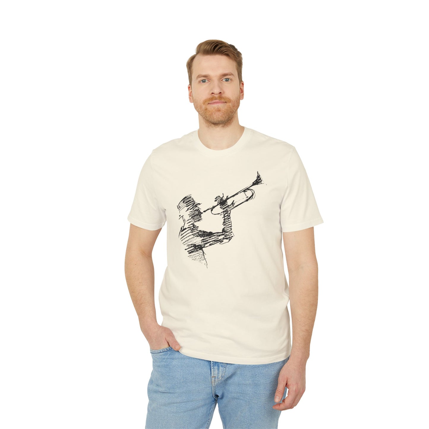 Trumpet Guy T Shirt (Premium Organic) | (ref: UK)