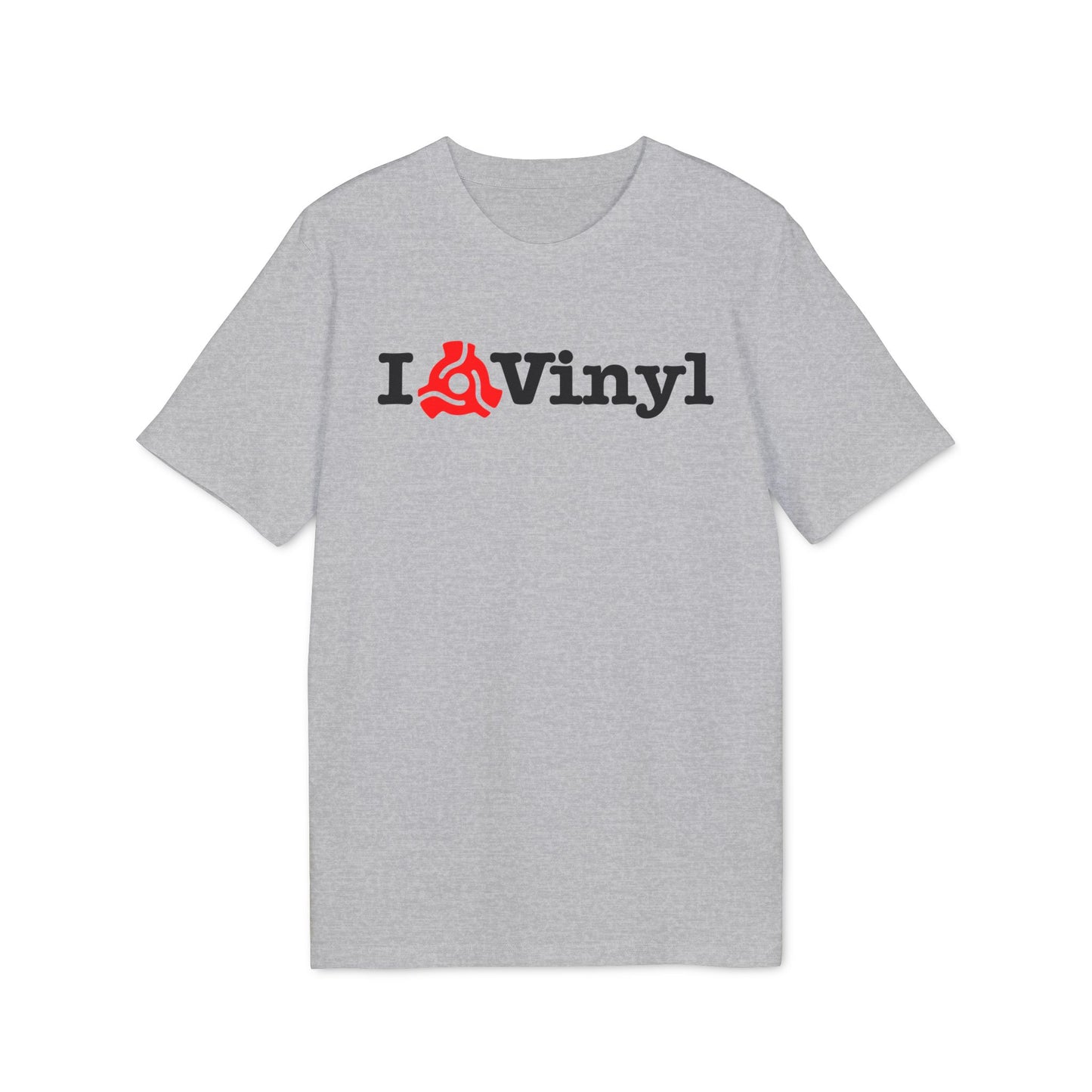 I Love Vinyl T Shirt (Premium Organic) | (ref: UK)