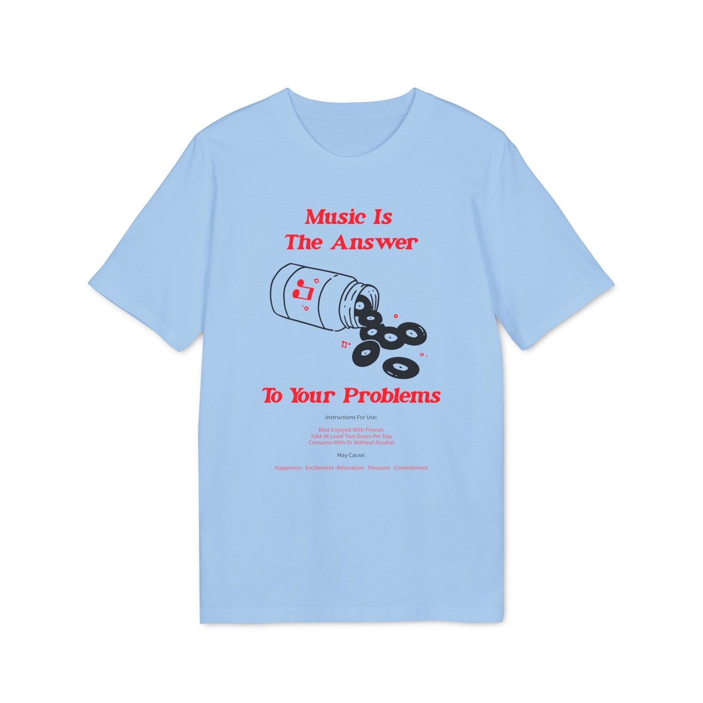 Music Is The Answer T Shirt (Premium Organic) | (ref: UK)