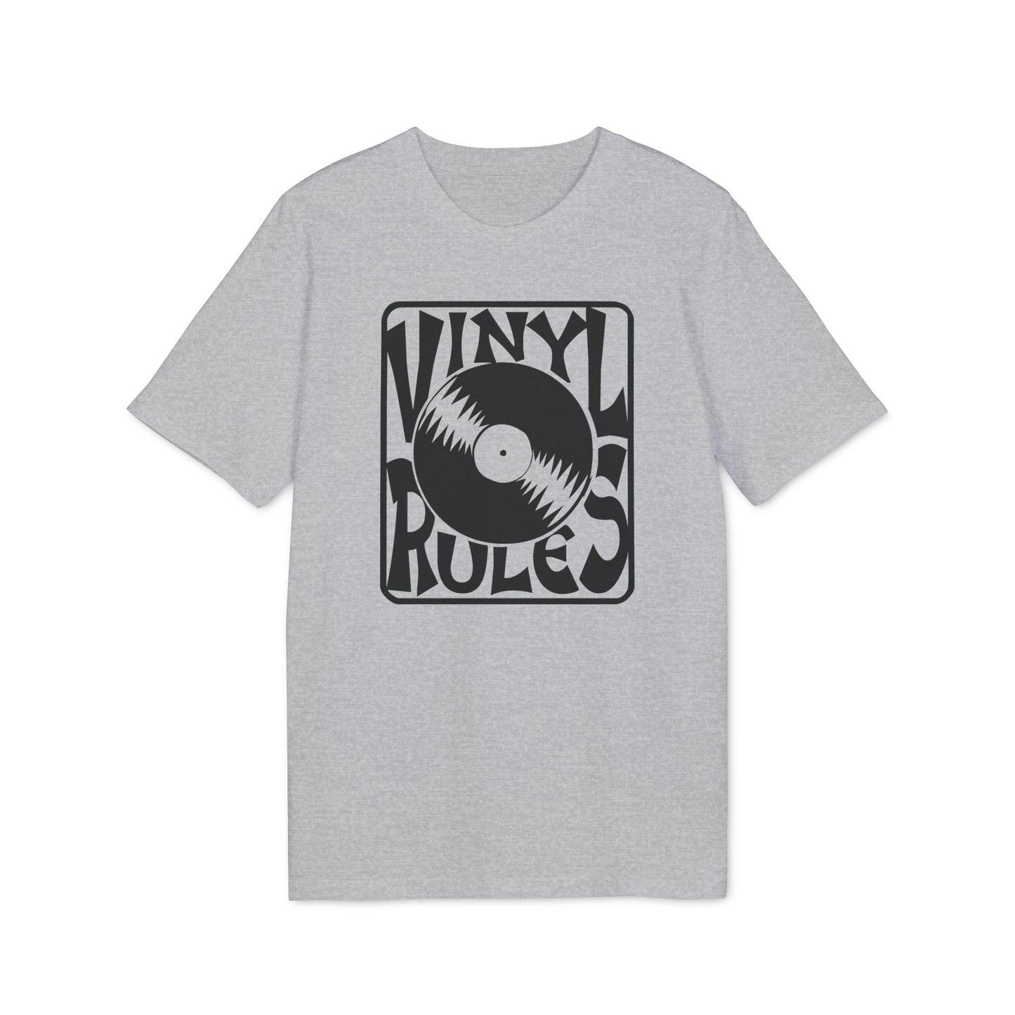 Vinyl Rules T Shirt (Premium Organic) | (ref: UK)