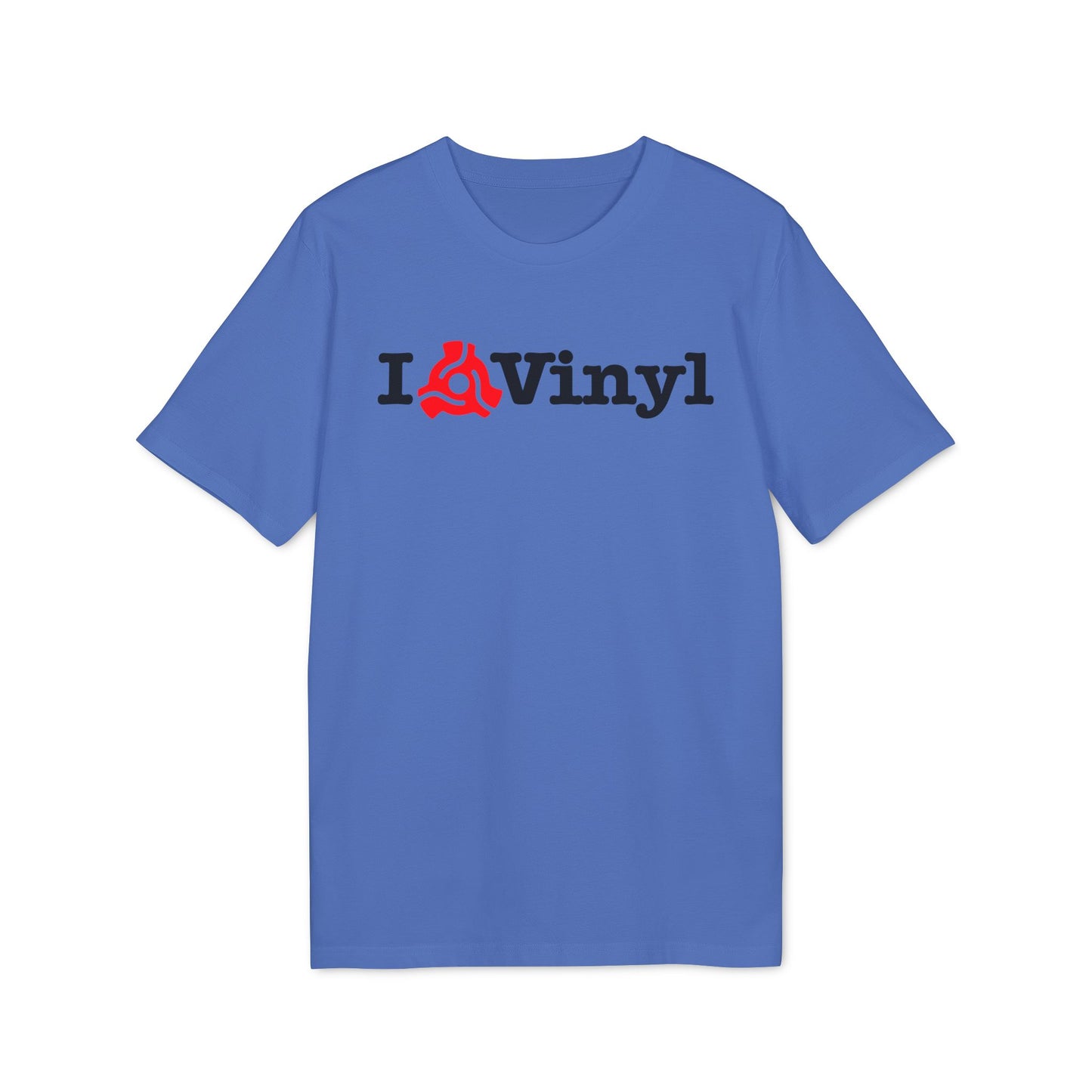 I Love Vinyl T Shirt (Premium Organic) | (ref: UK)