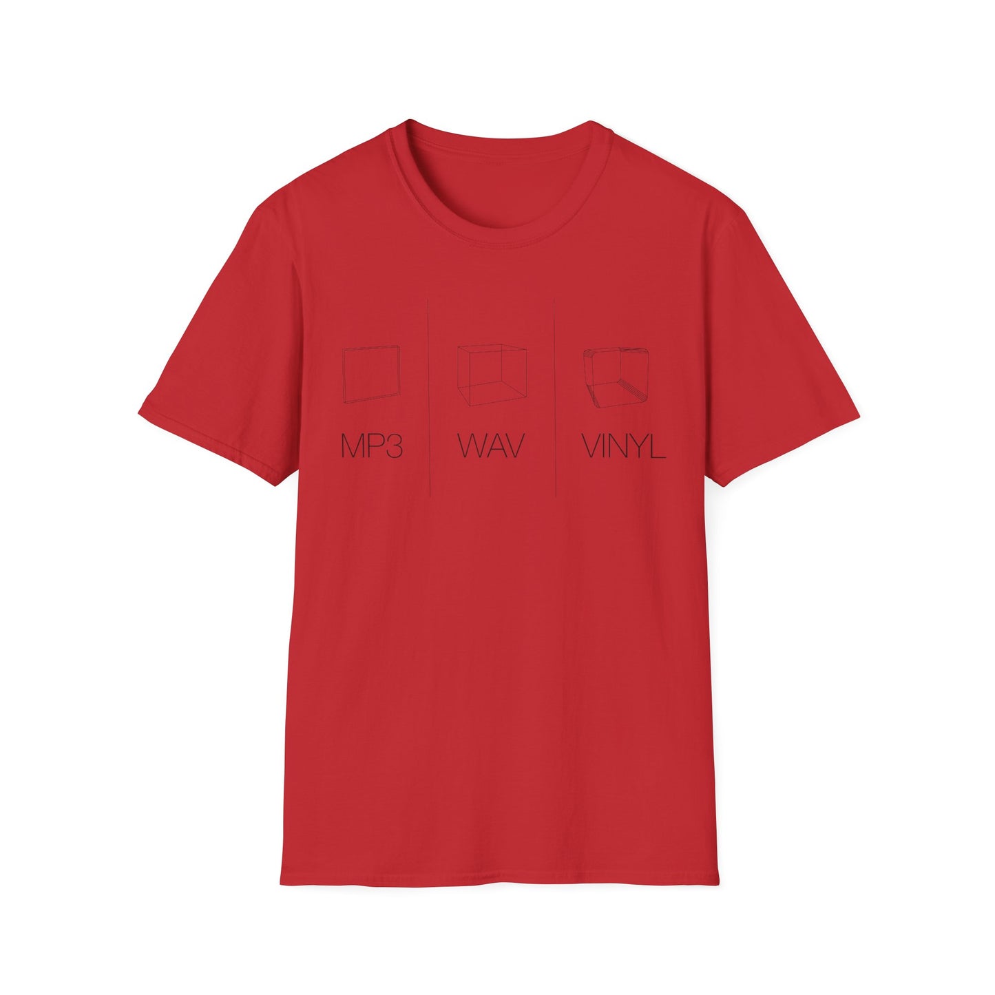 MP3 WAV VINYL T Shirt | (ref: UK)