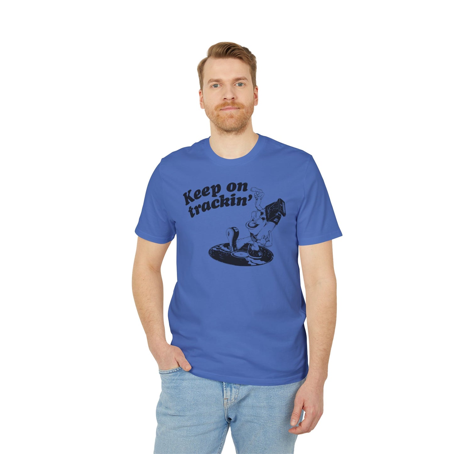 Keep On Tracking T Shirt (Premium Organic) | (ref: UK)