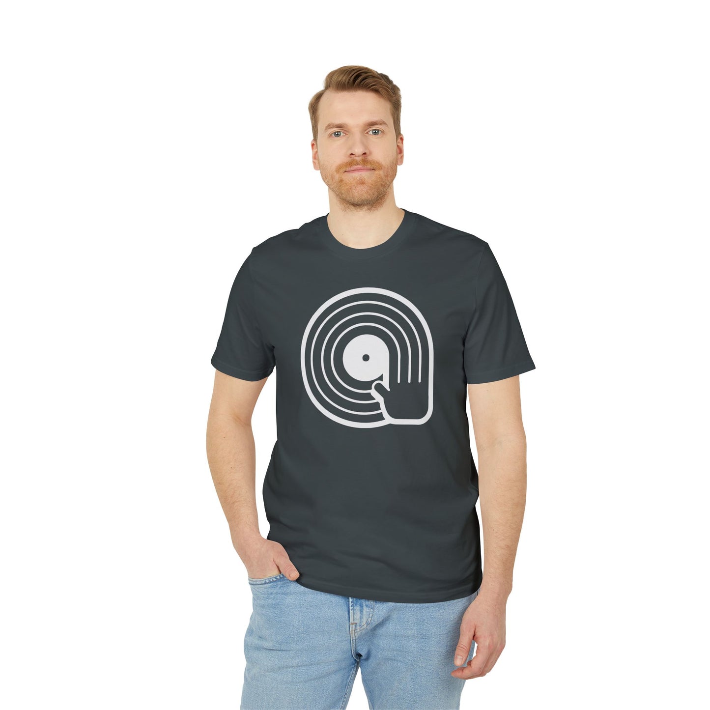 Vinyl Scratching T Shirt (Premium Organic) | (ref: UK)